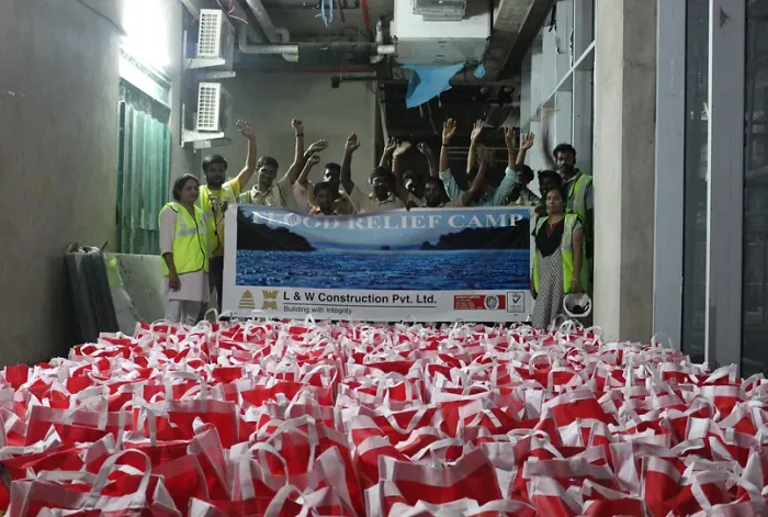 Flood relief work