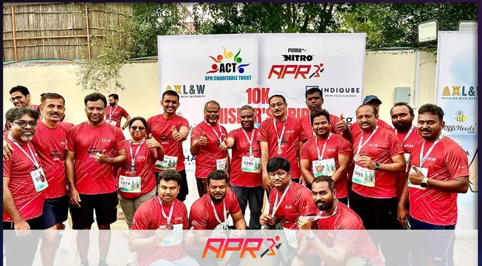 L&W team members taking part in the CSR marathon